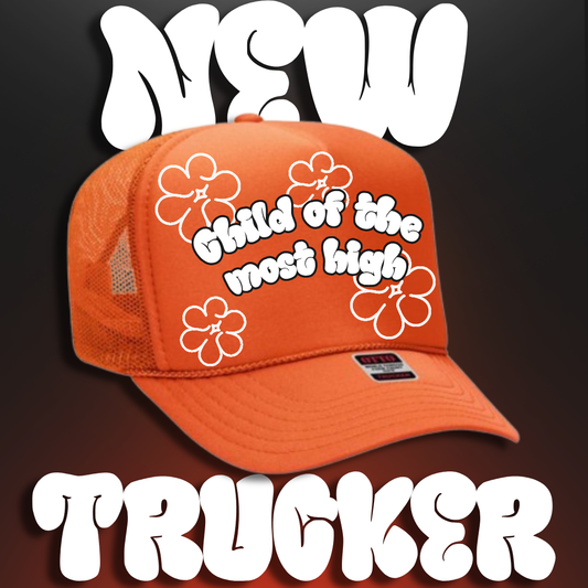 Child Of The Most High Floral Trucker Hat